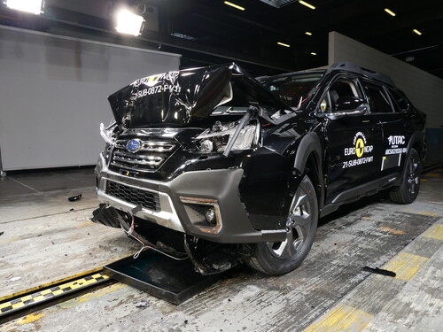 Subaru Outback im Euro-NCAP-Crashtest.