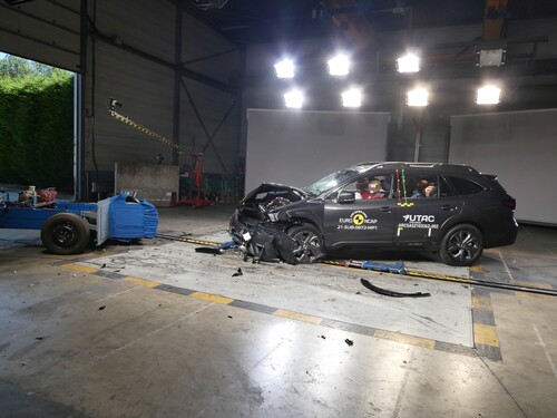 Subaru Outback im Euro-NCAP-Crashtest.