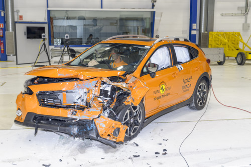 Subaru XV im Euro-NCAP-Crashtest.