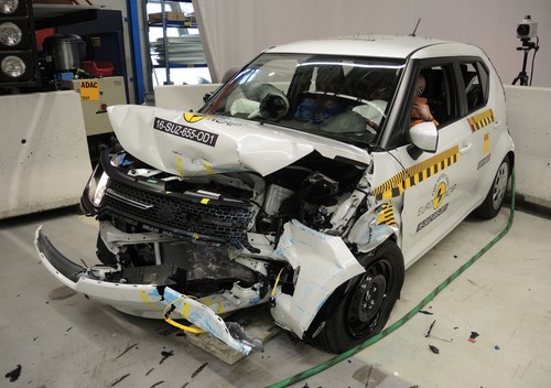 Suzuki Ignis im Euro-NCAP-Crashtest.