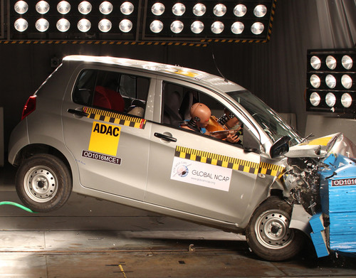 Suzuki Maruti Celerio im Global-NCAP-Crashtest.