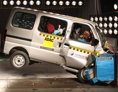 Suzuki Maruti Eeco im Global-NCAP-Crashtest.