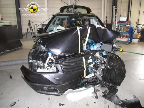 Suzuki SX4 im Euro-NCAP-Crashtest.