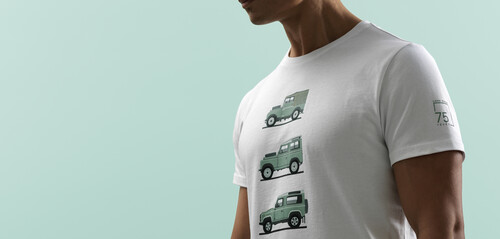 T-Shirt aus der Lifestyle-Kollektion zum 75. Geburtstag des Land Rover Defender.