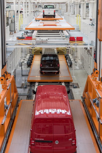 T6-Produktion im Volkswagen-Nutzfahrzeugwerk Hannover.
