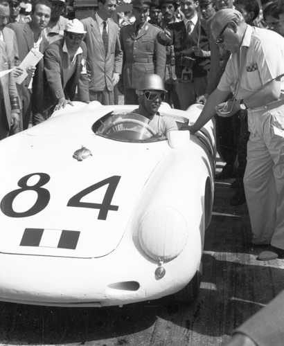 Targa Florio 1956: Umberto Maglioli erreichte mit dem 550 A Spyder den Gesamtsieg.