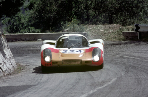 Targa Florio 1968: Porsche 907 von Vic Elford und Umberto Maglioli (Sieger im Gesamtklassement).