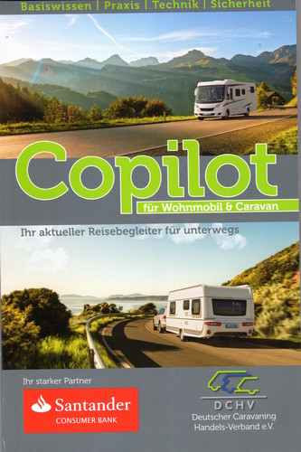 Taschenbuch „Copilot für Wohnmobil und Caravan“ des DCHV. 