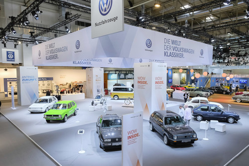 Techno-Classica 2017: Volkswagen-Stand.