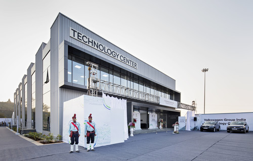 Technologiezentrum von Skoda und Volkswagen in Chakan in Indien.