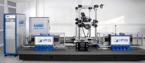Testanlage von IPG Automotive für automatisch arbeitende Lenksysteme.