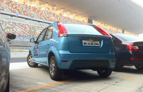 Testfuhrpark für die „NDTV Car of the Year”-Awards: Mahindra Verito Vibe.