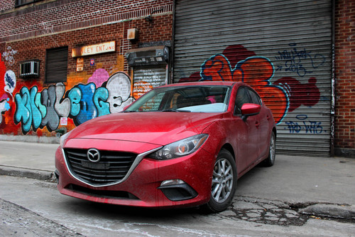 Testwagen im Winter: Mazda3.