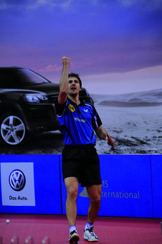 Timo Boll gewinnt den Volkswagen 2010 Cup.