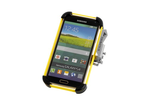Touratech i-Bracket mit Samsung-Smartphone.