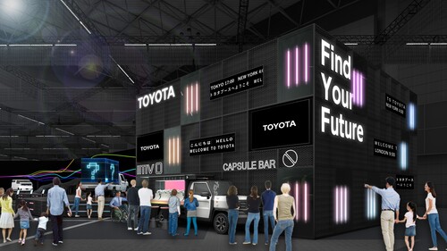 Toyota auf der Japan Mobility Show 2023 (Visualiserung des Messestandes).