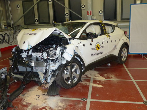 Toyota C-HR im Euro-NCAP-Crashtest.