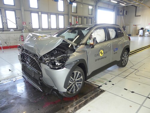 Toyota Corolla Cross im Euro-NCAP-Crashtest.