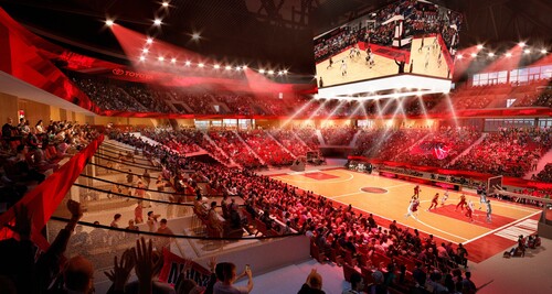 Toyota fördert den Bau der geplanten „A-Arena“ in Tokio (Visualisierung).