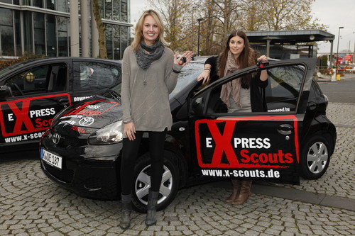 Toyota hat den X-Scouts des „Kölner Express“ zwei Aygo zur Verfügung gestellt.