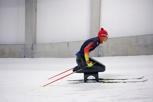 Toyota hat für Paralympics-Sportlerin Andrea Eskau einen Ski-Schlitten gebaut.