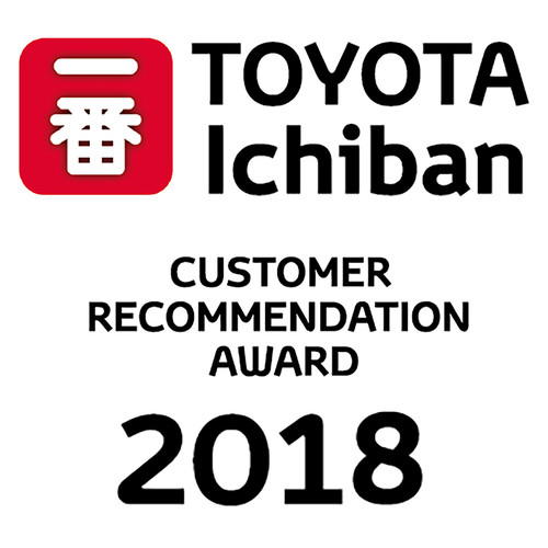 Toyota-Kundenzufriendheitspreis „Ichiban 2018“.
