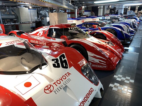 Toyota-Motorsportsammlung in Köln.
