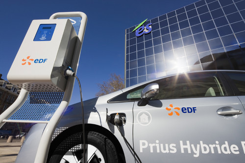 Toyota Prius Hybrid im Feldversuch mit Energieversorger EDF in Straßburg.