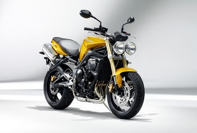 Triumph Street Triple in Scorched Yellow.