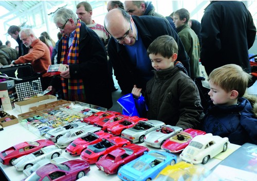 Über 3000 Besucher werden zur Modellautobörse im Audi-Forum Ingolstadt erwartet.