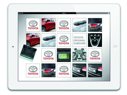 Überdimensionales iPad von Toyota.
