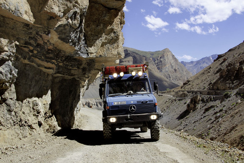 Unimog 1300 L im Himalaya.