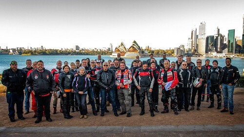 Unter dem Motto „#WeRideAsOne“ trafen sich Ducati-Fahrer über 40 Ländern (hier in Sidney).