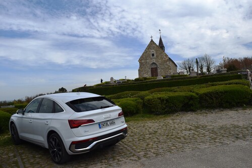 Unterwegs mit dem Audi Q5 Sportback 40 TDI an der Côte d&#039;Opale im Norden Frankreichs.