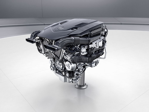 V8-Biturbo-Benzinmotor, M 176 von Mercedes-Benz.