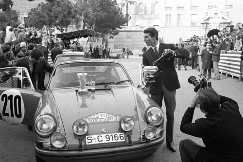 Vic Elford bei der Rallye Monte Carlo 1968.