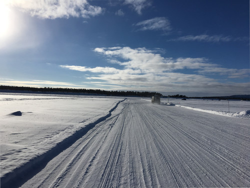 Viel Platz zum Testen: die zugefrorenen Seen in Nordschweden.