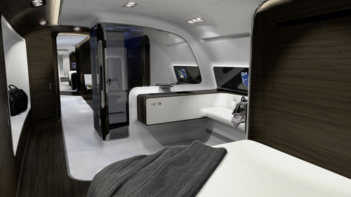 VIP-Flugzeugkabine von Mercedes-Benz Style.