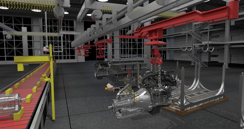 Virtual Manufacturing bei Ford im Vorfeld eines Produktionsanlaufs mit Hilfe des 3-D-Drucks.