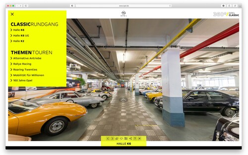 Virtuelle „160 Jahre Opel“-Tour.