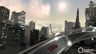 Virtuelles Marketing im Audi Space in der 3D-Community Playstatio Home.