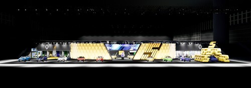 Visualisierung des Auftritts von Renault auf dem Genfer Automobilsalon 2024.