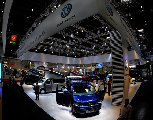 Volkswagen auf dem Caravan-Salon 2012.