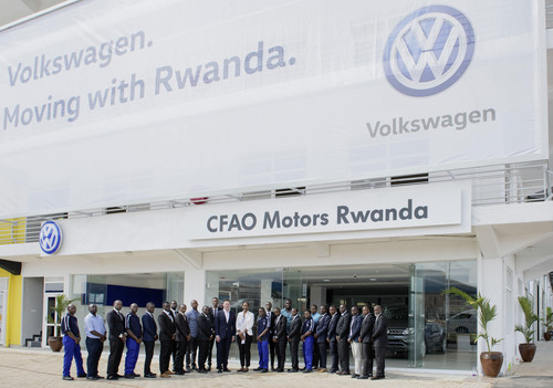 Volkswagen baut in Ruanda eine kleine Fertigung und Mobilitätsdienste auf.