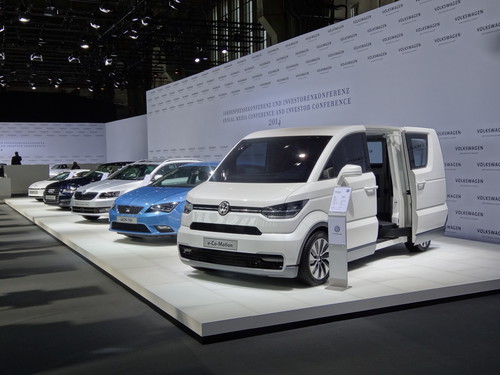 Volkswagen-Bilanzpressekonferenz: Überall spielt die E-Mobilität mit rein.
