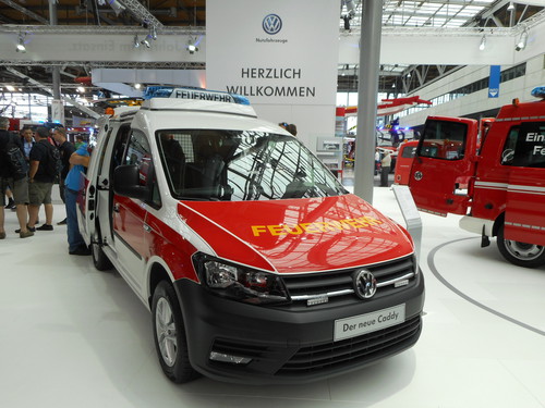 Volkswagen Caddy für die Feuerwehr.