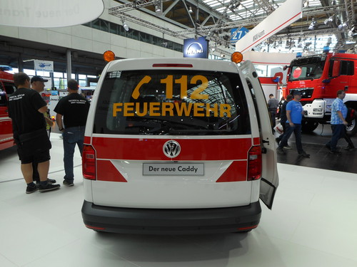 Volkswagen Caddy für die Feuerwehr.
