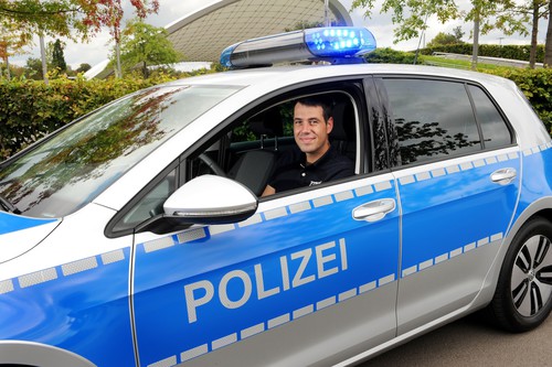 Volkswagen E-Golf für die Polizei.