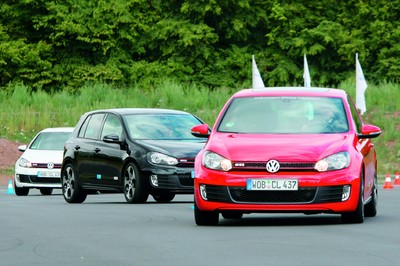 Volkswagen-Fahrertraining (hier mit dem GTI in Nordhausen).