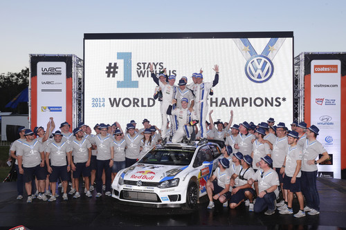 Volkswagen feiert in der Rallye-Weltmeisterschaft 2014 erneut den Sieg in der Hersteller-Wertung.